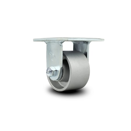 Service Caster 3.25 Inch Semi Steel Wheel Rigid Caster with Roller Bearing SCC-30R3420-SSR